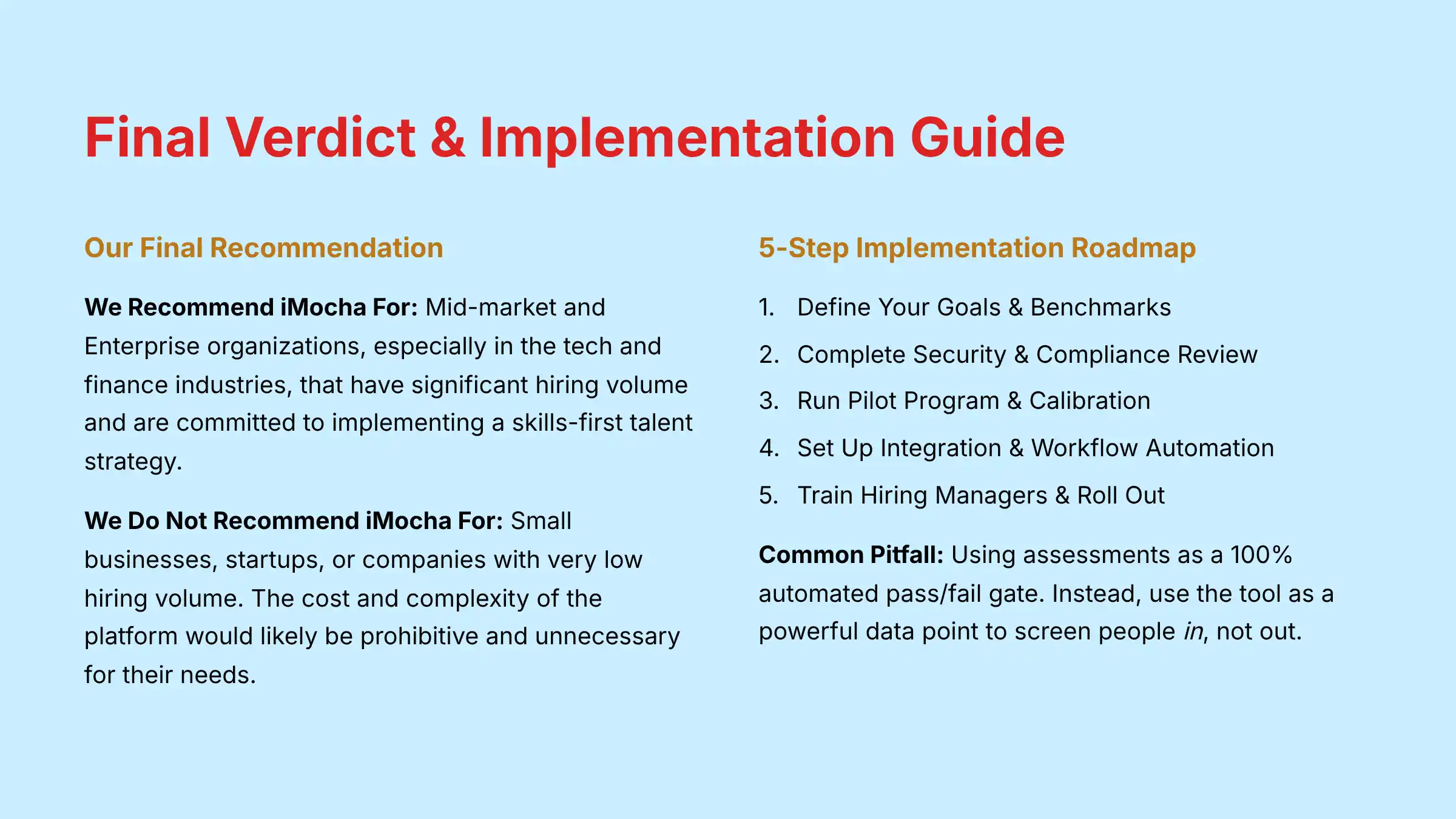 Final Verdict and Implementation Guide