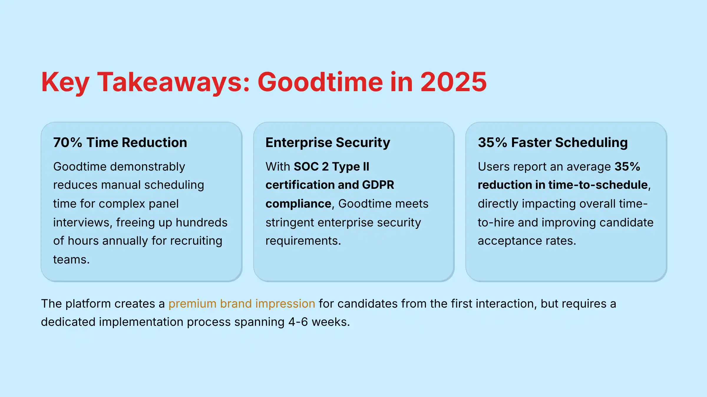 Key Takeaways Goodtime in 2025 Analysis