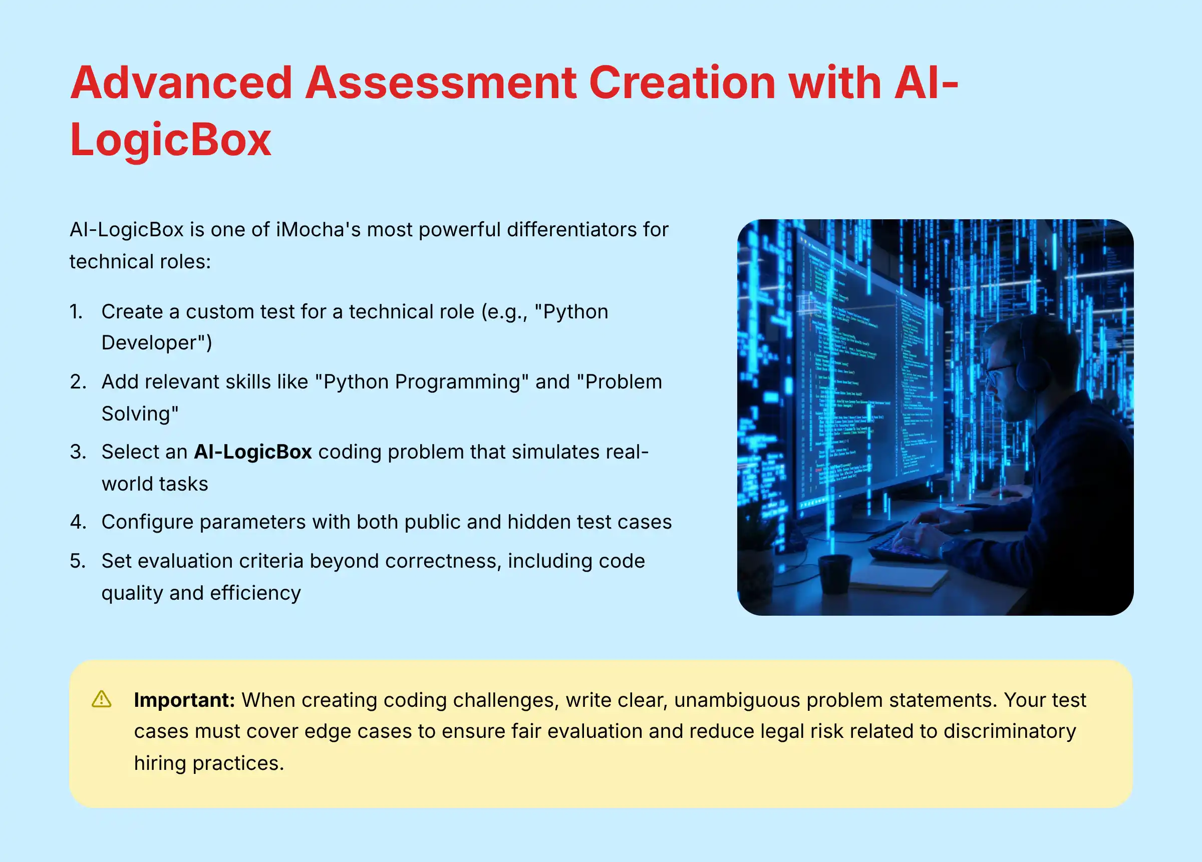 Advanced Assessment Creation with AI-LogicBox features