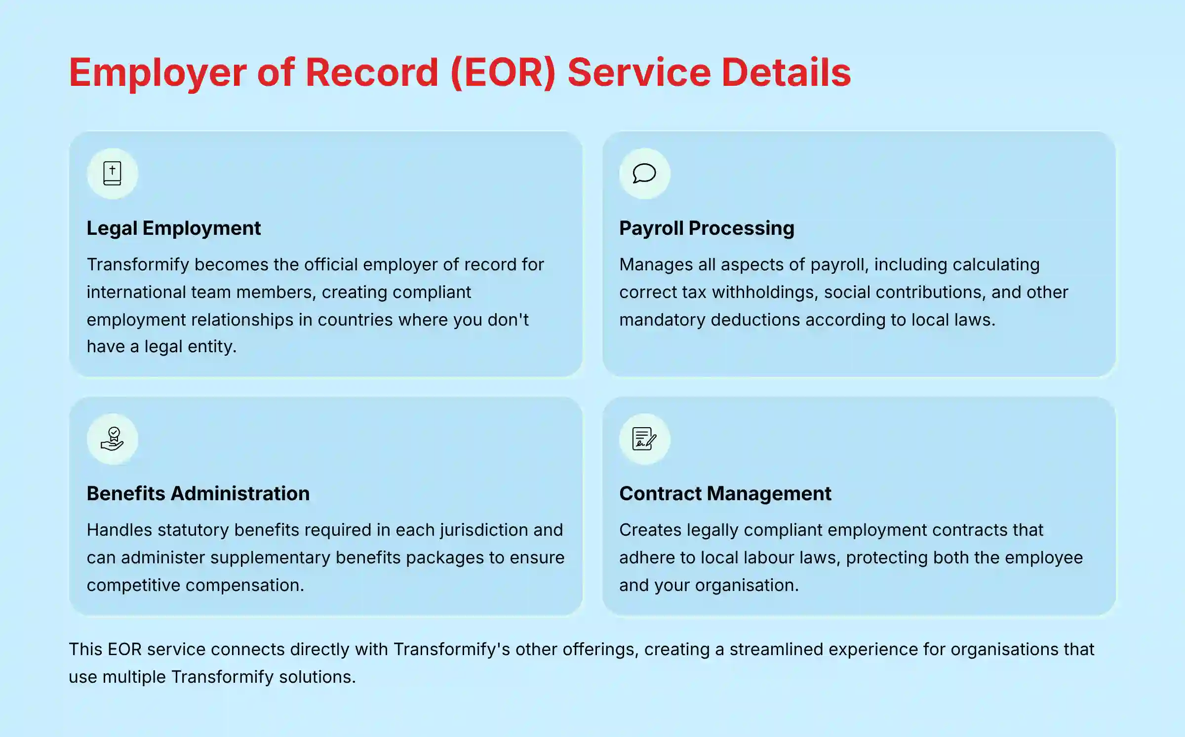 Employer of Record EOR Service Details