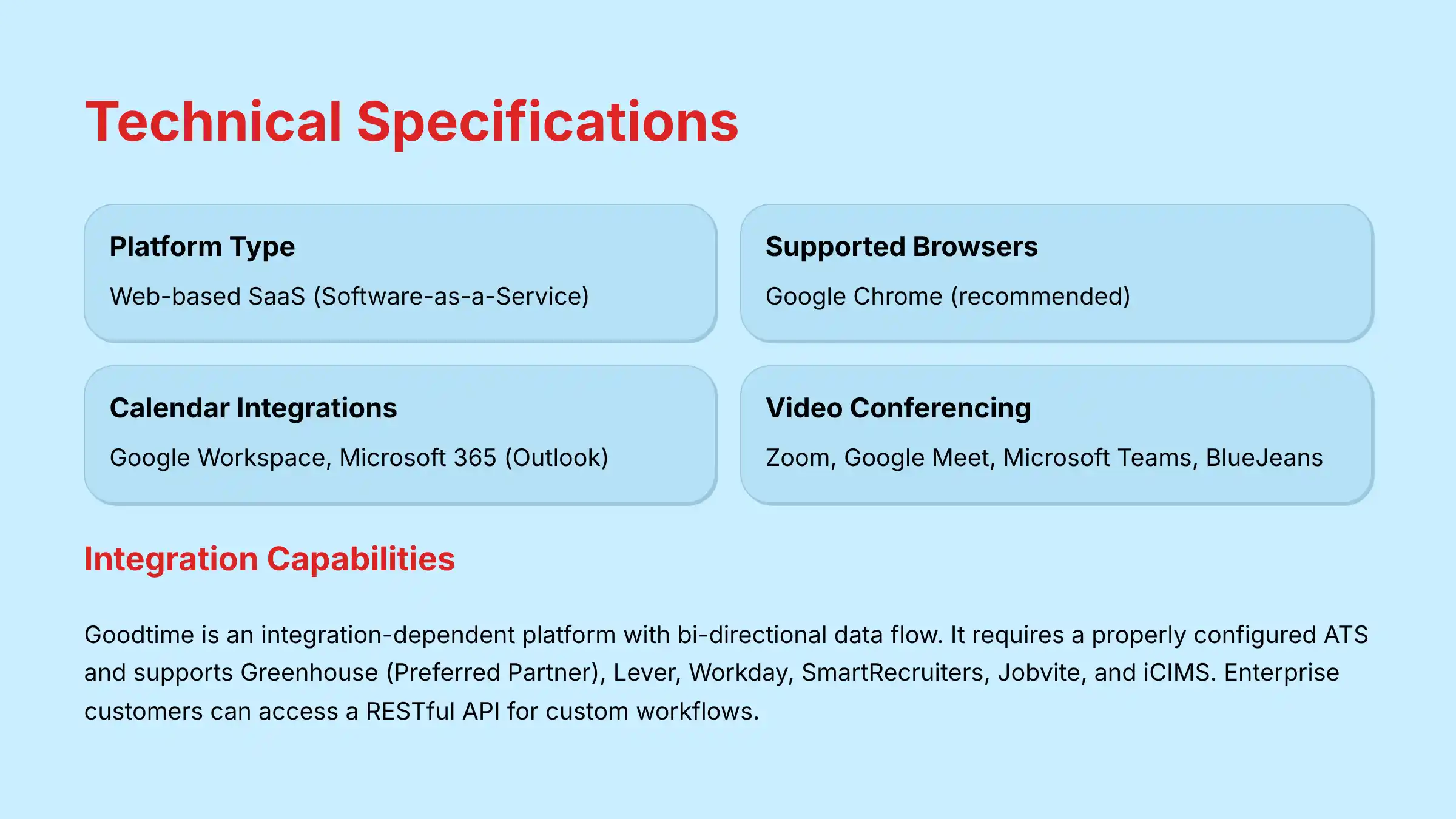 Technical Specifications and System Requirements