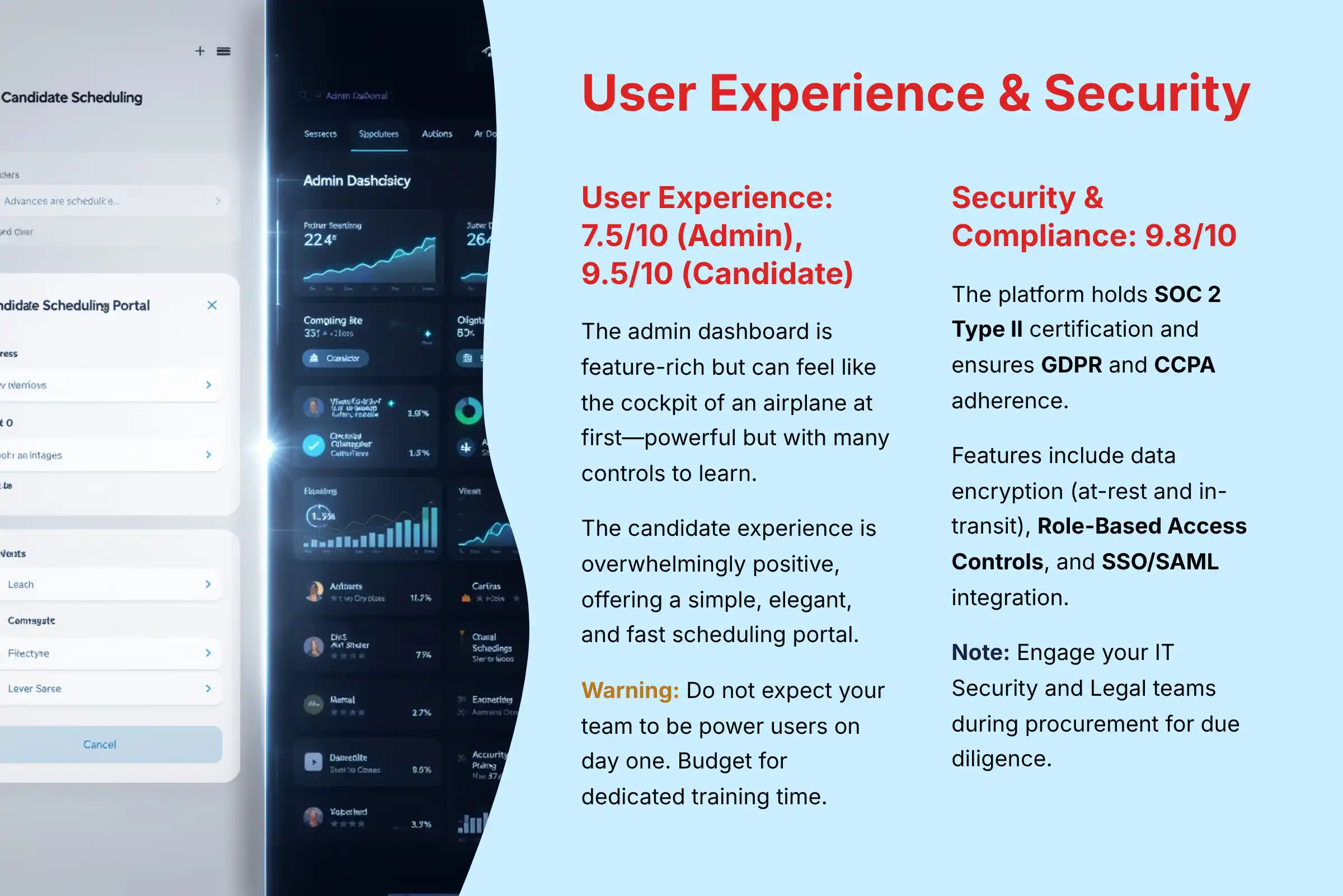 User Experience and Security Analysis