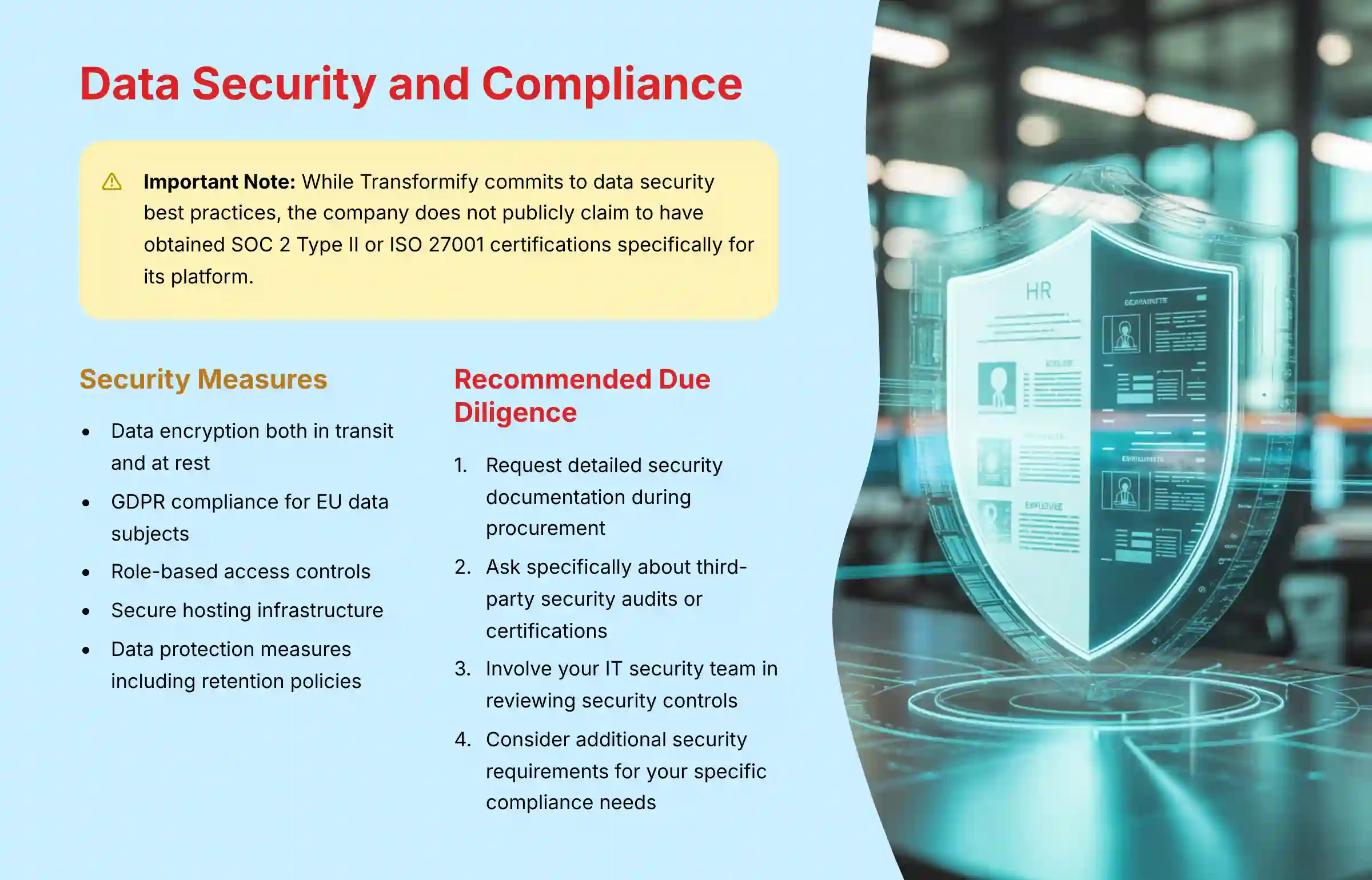 Data Security and Compliance
