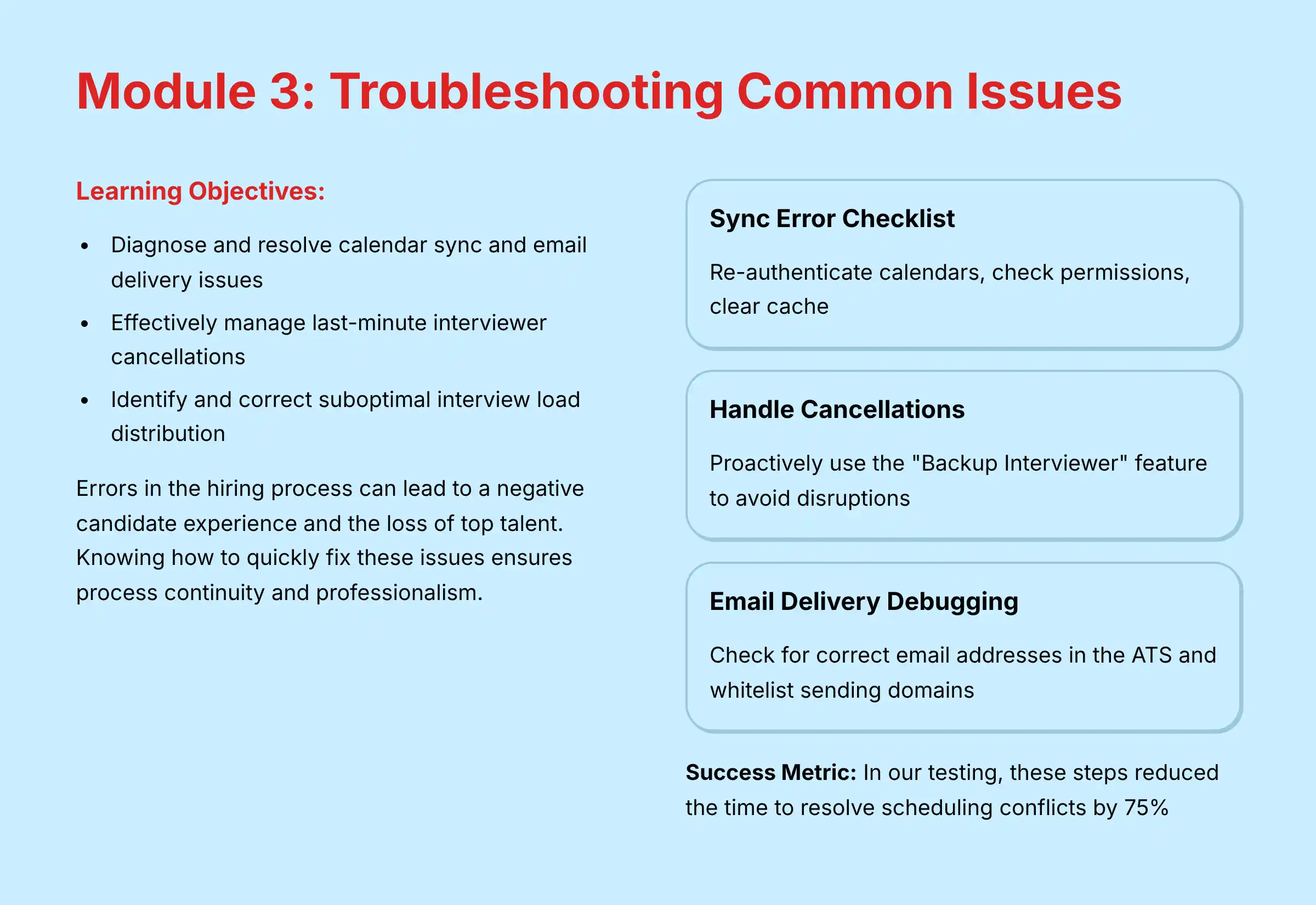 Module 3 - Troubleshooting Common Issues