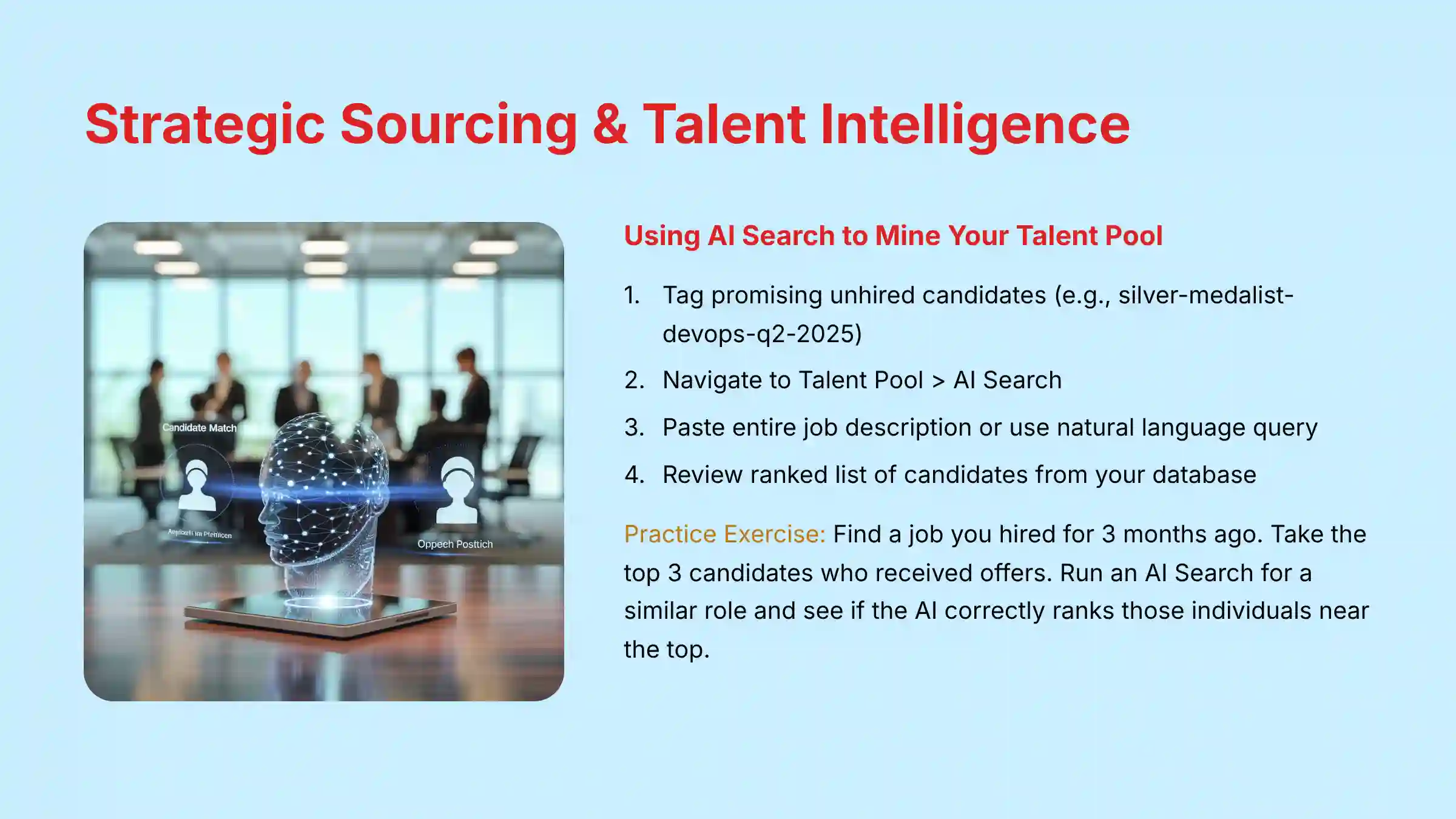 Strategic Sourcing and Talent Intelligence