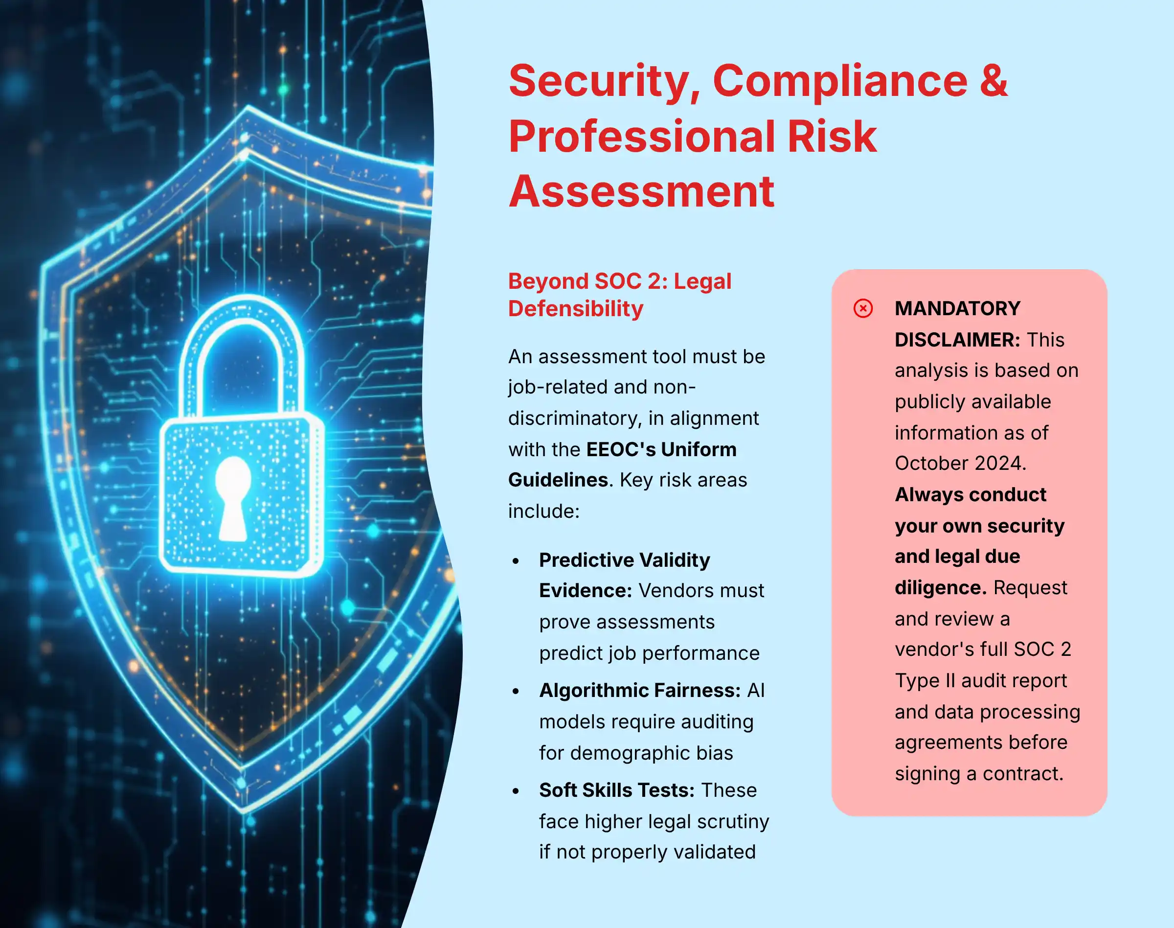 Security, Compliance and Professional Risk Assessment Matrix