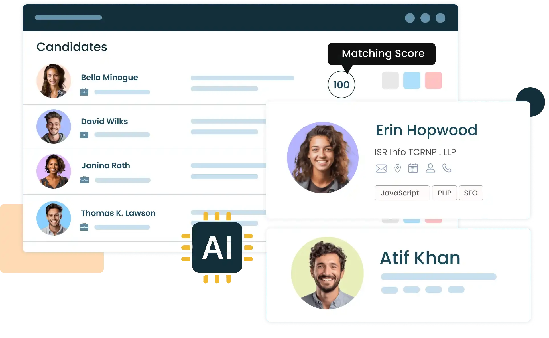 iSmartRecruit Global Recruiting CRM Interface