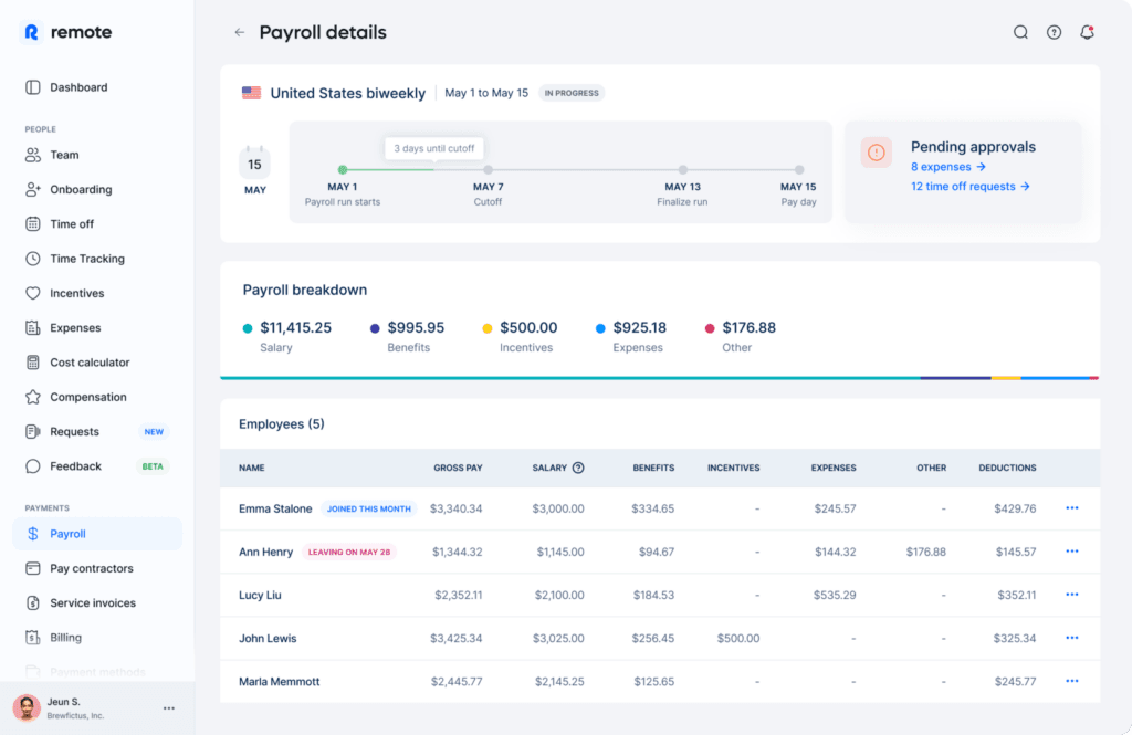 Remote EOR platform dashboard interface