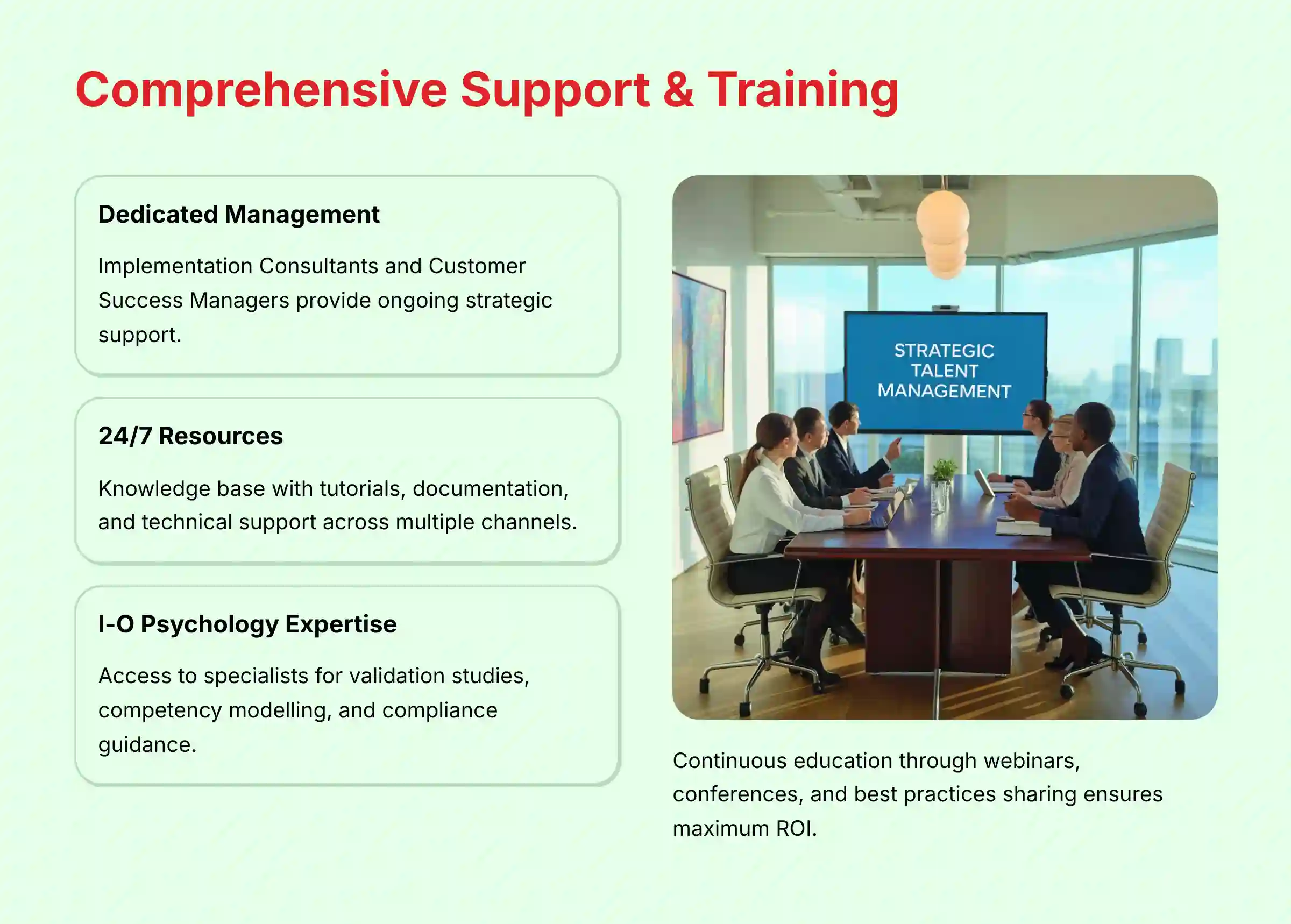 Comprehensive Support and Training
