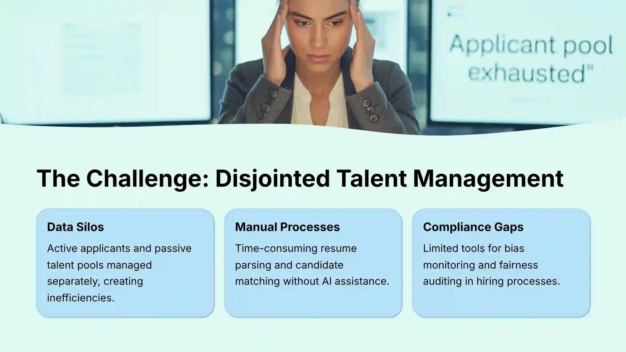 The Challenge - Disjointed Talent Management