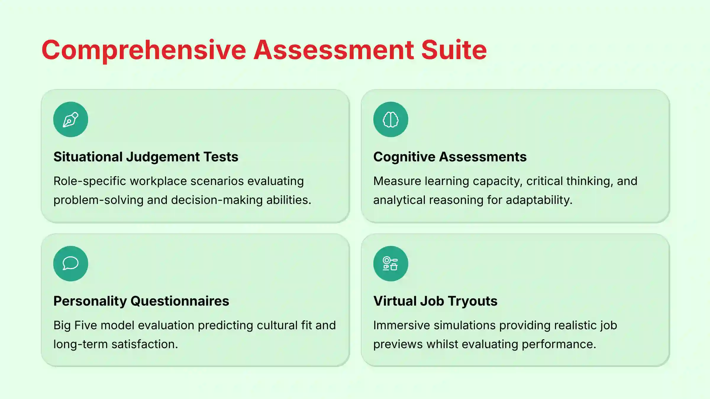 Comprehensive Assessment Suite