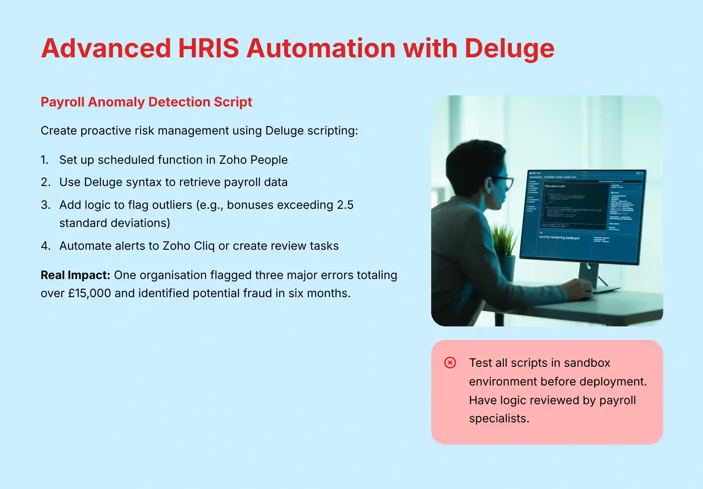 Advanced HRIS Automation with Deluge