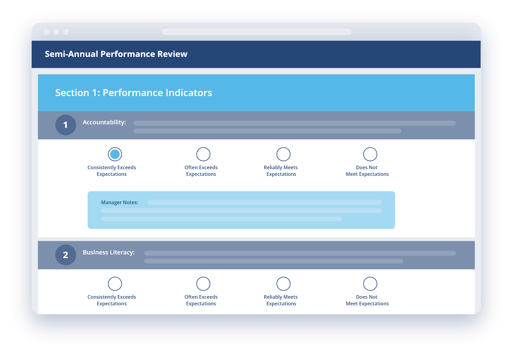 ClearCompany Performance Management Interface